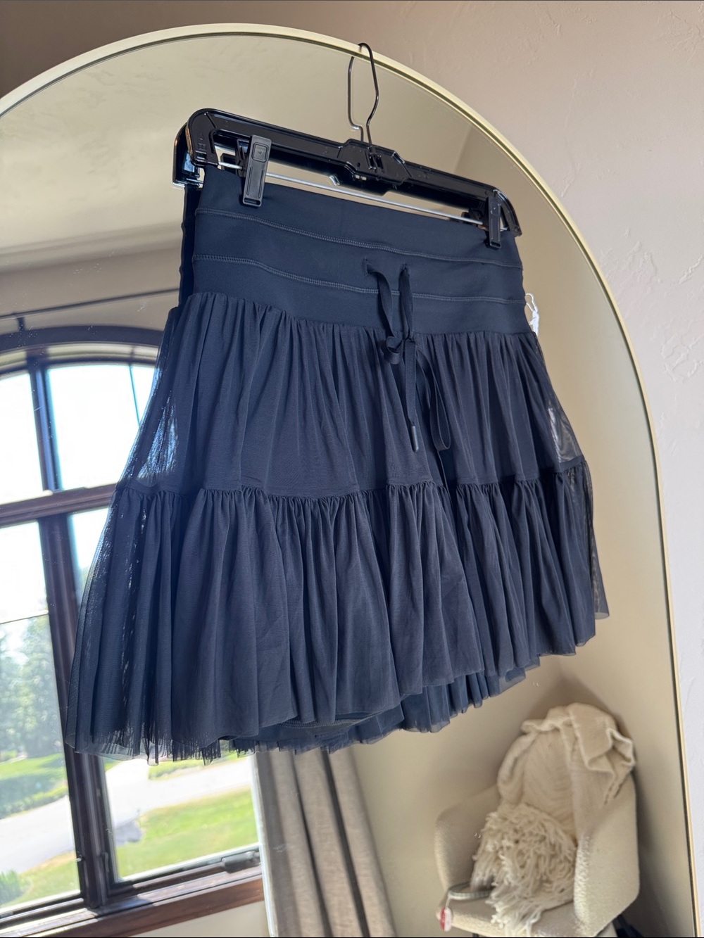 POPFLEX Black Tiered Skater Tulle Skort - Picture 4 of 5